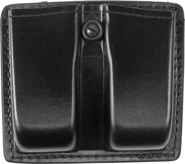 Gould & Goodrich K-Force Double Magazine Pouch Leather - Beretta 92/96 Browning Hi-Power & Similar Black - Gould & Goodrich
