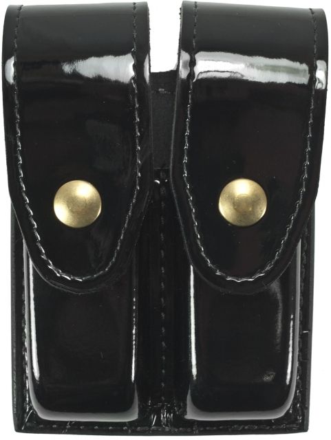 Gould & Goodrich Double Magazine Case Brass Snap - Glock 17/19/22 & Similar Hi-Gloss - Gould & Goodrich