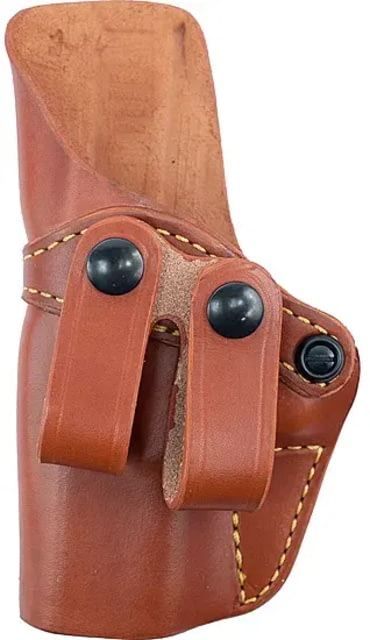 Gould & Goodrich Inside Pants Concealment IWB Holster Glock 26 27 33 39 Left Hand Chestnut Brown - Gould & Goodrich