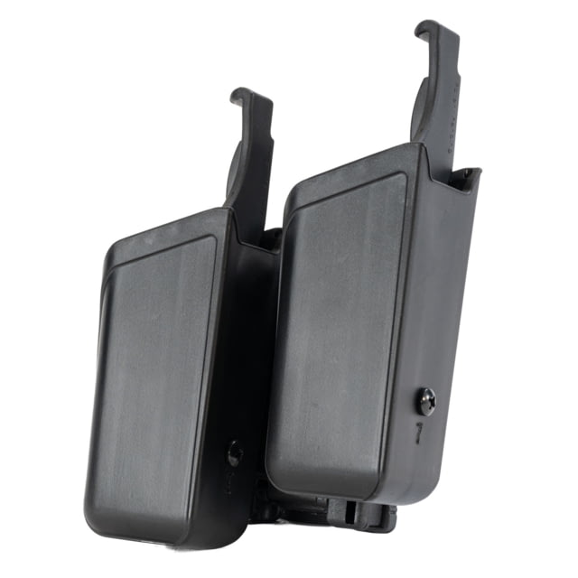 Gould & Goodrich Phoenix Open-Top Double Magazine Case Glock 17 22 34 35 Left Hand Black - Gould & Goodrich