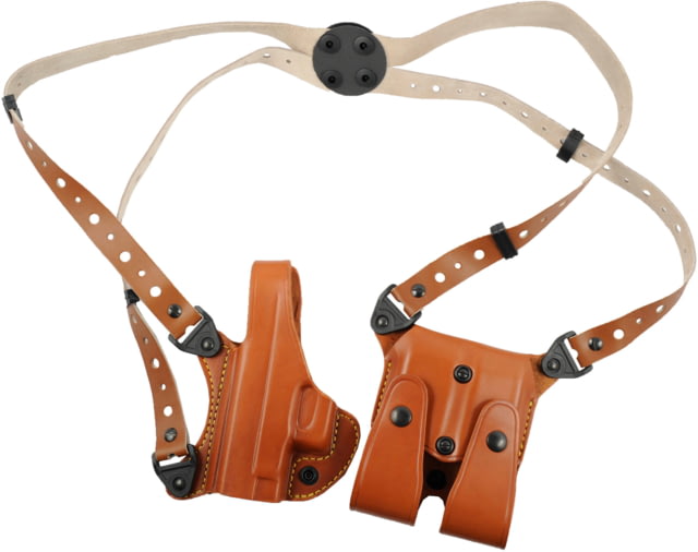 Gould & Goodrich Shoulder Concealment OWB Belt Holster Glock 17/19/22/23/30 Right Hand Chestnut Brown - Gould & Goodrich