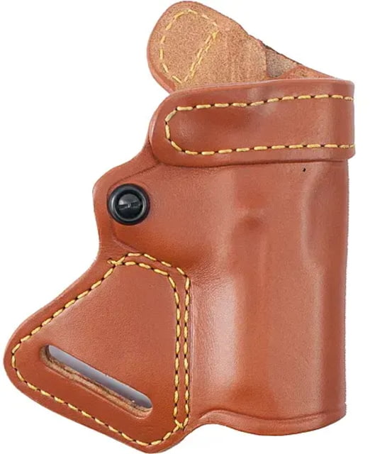 Gould & Goodrich Small of Back Concealment OWB Belt Holster 1911-Style 4.75-5in BBL Left Hand Chestnut Brown