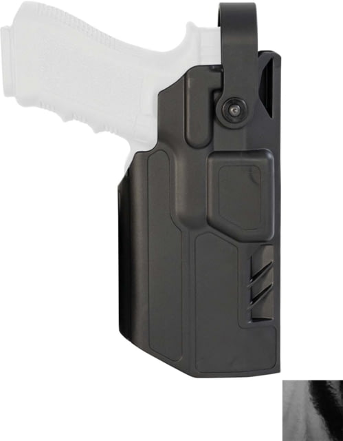 Gould & Goodrich TELR Duty OWB Belt Holster Glock 19/45 All Gens/23 Gens 3/4 Security Hood Right High Gloss High Gloss
