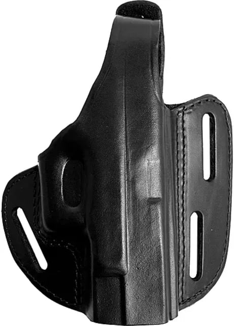 Gould & Goodrich Three Slot Pancake Concealment OWB Belt Holster Glock 19/23/32 Left Hand Black - Gould & Goodrich
