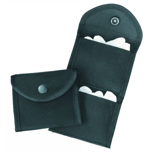 Gould & Goodrich Two Pocket Glove Case Black Ballistic Nylon - Gould & Goodrich