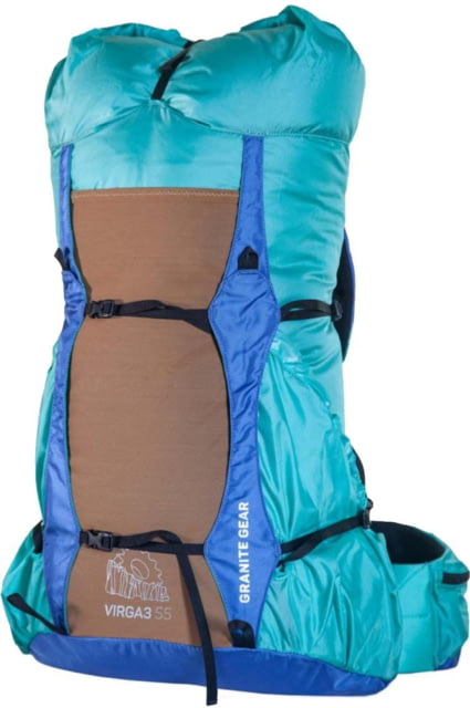 Granite Gear Virga3 Eco 55L Backpack - Women's Short Torso Roller Teal/Purblue 55L - Granite Gear