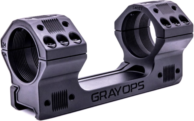 Gray Ops CNC 20 MOA Base Precision Riflescope Mount 36mm 1.260in Black - Gray Ops Cnc
