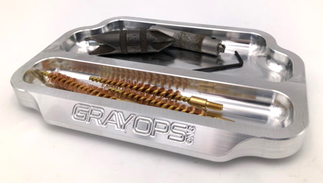 Gray Ops CNC Tray Block Silver Tray Block - Gray Ops Cnc