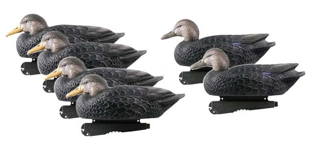 Greenhead Gear Over-Size Duck Decoy Black Ducks1/2 Dozen - Greenhead Gear