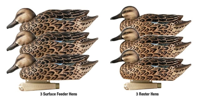 Greenhead Gear Pro-Grade Duck DecoyBlue-Winged Teal/ Early Season Hen Pack1/2 Dozen
