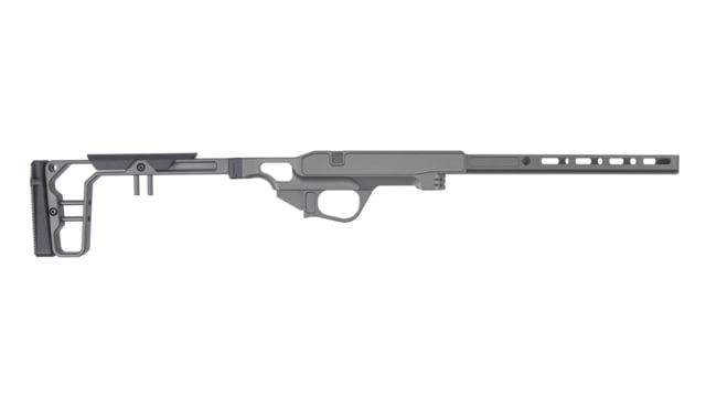 Grey Birch MFG La Chassis T1X Complete Aluminium Chassis System Left Handed 10in Picatinny/M-LOK Clear Hard Anodize