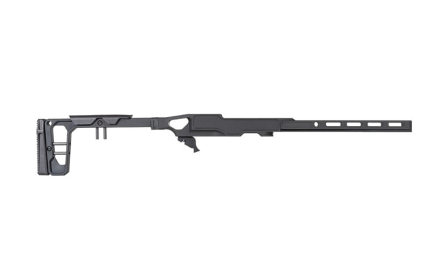 Grey Birch MFG Ruger 10/22 10in Forend/Folding Stock Chassis System Black LaChassis-10/22- 10BLK