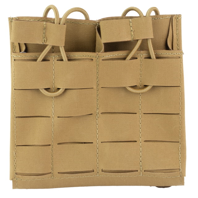 Grey Ghost Gear Double Mag Pouch Fits AR15 Magazines Laminate Construction Coyote Brown Includes 2 MALICE Clips - Grey Ghost Gear