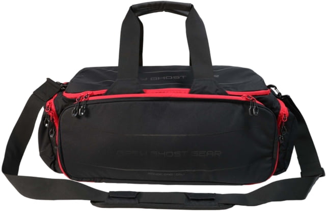 Grey Ghost Gear Large Range Bag Black with Red Zips - Grey Ghost Gear