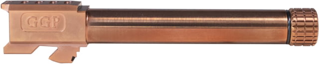 Grey Ghost Precision Match Threaded Pistol Barrel Glock 17 Gen 3-4 9mm 1-10 Twist 1/2x28 416R Stainless Steel Copper - Grey Ghost Precision
