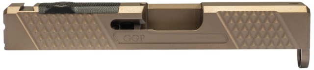 Grey Ghost Precision Glock 43 Stripped Slide Version 2 - Diamond Checkering Pattern 17-4PH Stainless Steel DLC FDE - Grey Ghost Precision