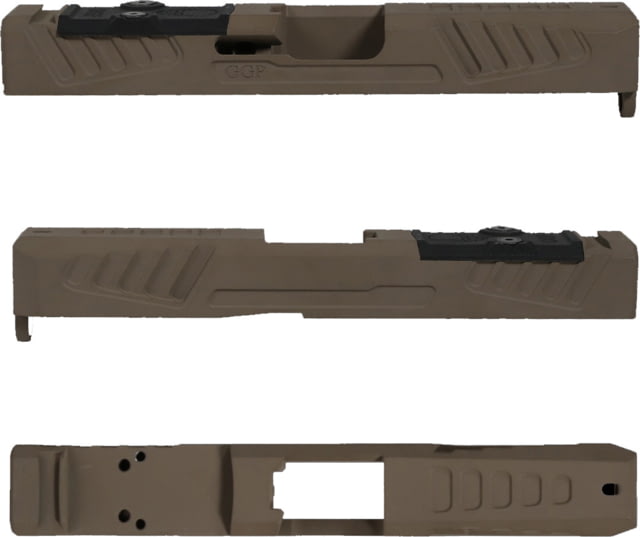 Grey Ghost Precision Glock 19 Gen 4 Slide with RMR/DP Pro Cut-Version 5 FDE Cerakote