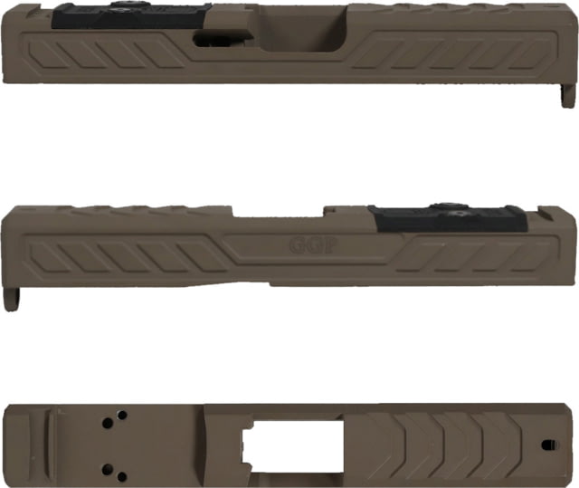 Grey Ghost Precision Glock Version 6 Pistol Slide w/ RMR-DP Pro Cut for Glock 19 Gen 5 FDE Cerakote