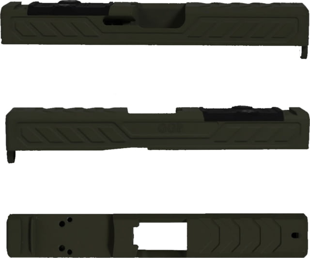 Grey Ghost Precision Version 6 Pistol Slide w/ RMR-DP Pro Cut Glock 19 Gen 3 17-4 Stainless Steel Olive Drab Cerakote - Grey Ghost Precision