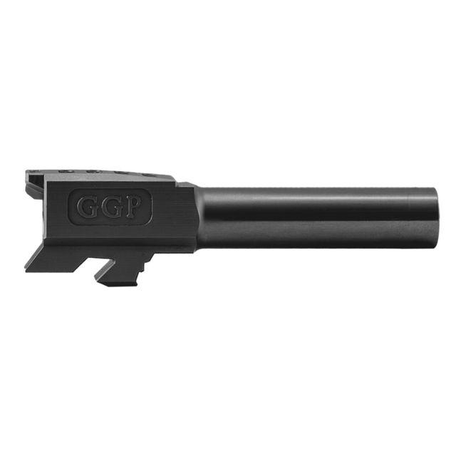 Grey Ghost Precision Match Non-Threaded Pistol Barrel, Glock 43/43x, 9mm, 4 inch, 1-10 Twist Rate, Nitride Finish, Black, BARREL-G43-NT-BN