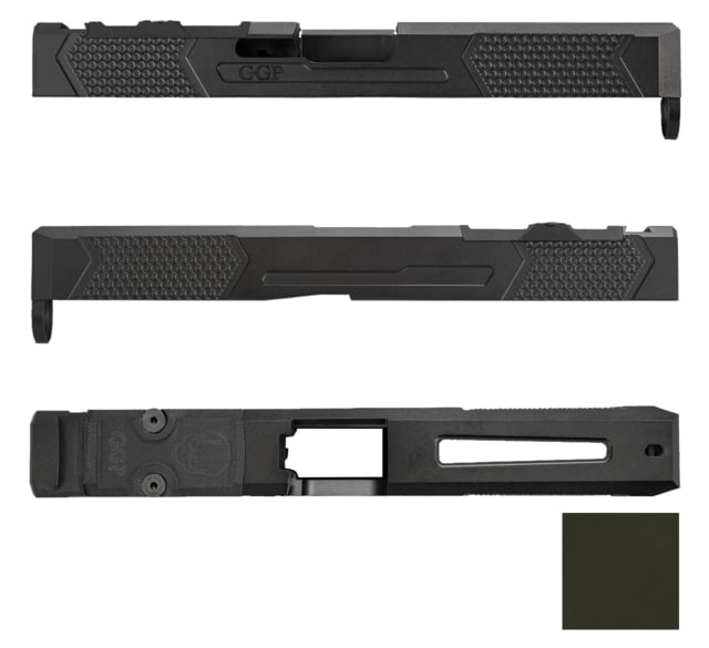 Grey Ghost Precision Version 4 Pistol Slide w/ RMR-DP Pro Cut Glock 17 Gen 5 17-4 Stainless Steel Olive Drab Cerakote - Grey Ghost Precision