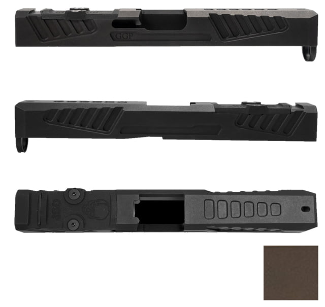 Grey Ghost Precision Version 5 Pistol Slide w/ RMR-DP Pro Cut Glock 17 Gen 5 17-4 Stainless Steel FDE Cerakote - Grey Ghost Precision