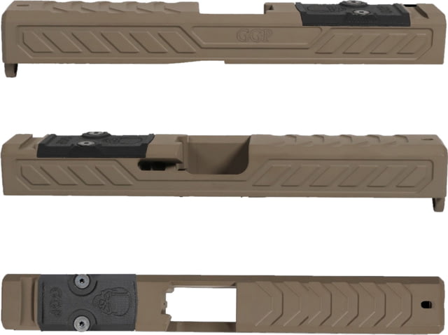 Grey Ghost Precision Version 6 Pistol Slide w/ RMR-DP Pro Cut Glock 17 Gen 4 17-4 Stainless Steel FDE Cerakote - Grey Ghost Precision