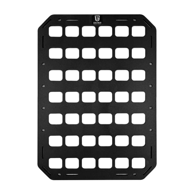 Grey Man Tactical 10.75 x 15 Rigid MOLLE Panel Black - Grey Man Tactical