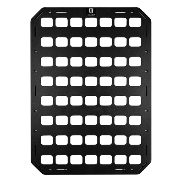 Grey Man Tactical 12.25 x 17 Rigid MOLLE Panel Black - Grey Man Tactical