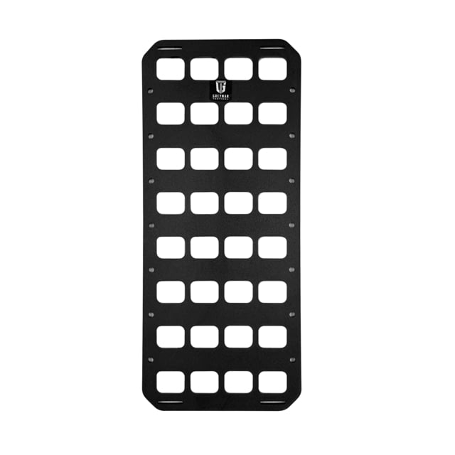 Grey Man Tactical 7 x 16.5 Rigid MOLLE Panel Black - Grey Man Tactical