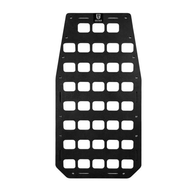 Grey Man Tactical 8.875 x 17 Rigid MOLLE Panel Black - Grey Man Tactical