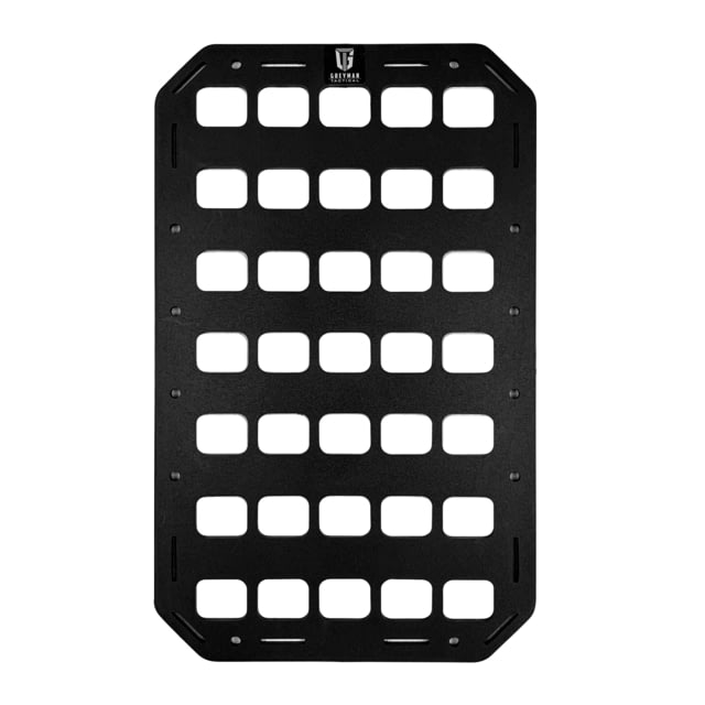 Grey Man Tactical 9.25 x 15 Rigid MOLLE Panel Black - Grey Man Tactical