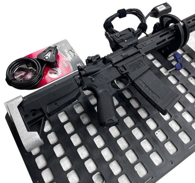 USED Grey Man Tactical Locking Rifle Rack Kit w/SC-6 Standard Buttstock Cup Kit Black  EDEMO1 Used Condition Fair - Grey Man Tactical