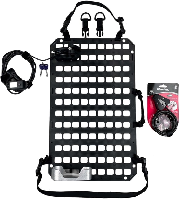 Grey Man Tactical Vehicle Locking Rifle Rack w/SC-6 Mount 15.25 x 25 RMP XL Buttstock Cup Kit Black - Grey Man Tactical