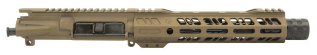 Grid Defense Complete Upper Receiver 5.56mm 7.5 inch Pistol Length 4150 M4 Barrel 1-7 Twist 9 inch Octagon M-LOK Rail Dimpled Flash Can Burnt Bronze - Grid Defense
