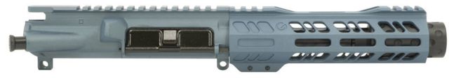 Grid Defense Complete Upper Receiver 9mm 9x19 Para 5.5 inch 4150 Light HBAR Barrel 1-10 Twist 7 inch Octagon M-LOK Rail Dimpled Flash Can Blue - Grid Defense