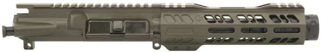 Grid Defense Complete Upper Receiver 9mm 9x19 Para 5.5 inch 4150 Light HBAR Barrel 1-10 Twist 7 inch Octagon M-LOK Rail Dimpled Flash Can OD Green - Grid Defense