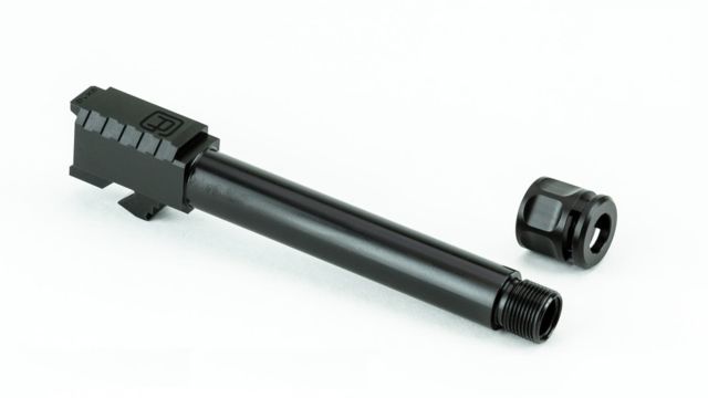 Griffin Armament Glock Barrel Gen 3/4 G17 threaded 1/2x28 w/ Griffin Micro Carry Comp Black