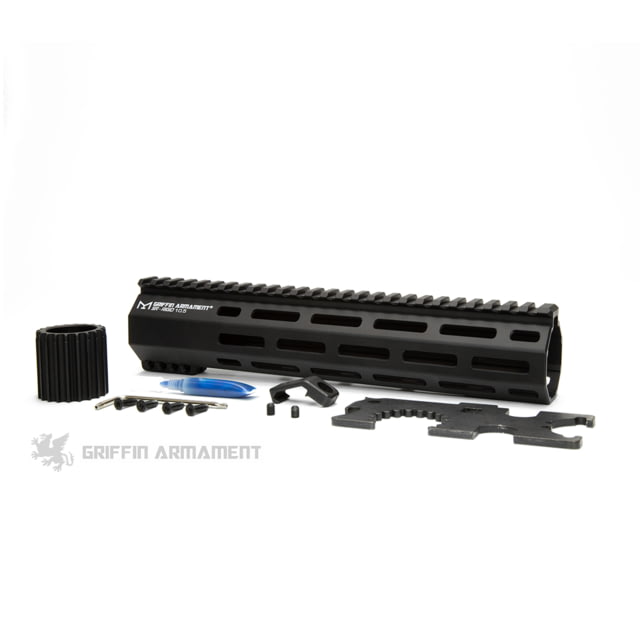 Griffin Armament SR-Rigid M-Lok Rail 10.5in Black Large - Griffin Armament