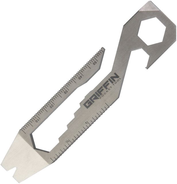 Griffin Pocket Tool GPT XL Pocket Tool Stainless Fixed Blade Knife Handle - Griffin Pocket Tool