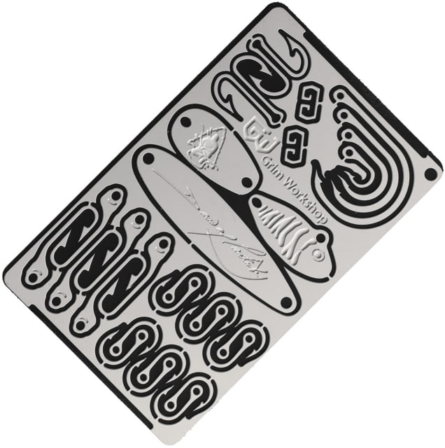 Grim Workshop Dave Canterbury Survival Card Surgical Grade Stainless Construction 3.38in x 2.13in x 0.25in - Grim Workshop