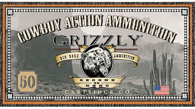 Grizzly Cartridge 38 Special 158 Grain Round Nose Flat Point Pistol Ammo 50 Rounds