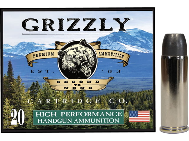 Grizzly Cartridge 454 Casull 360 Grain Wide Long Nose Gas Check Pistol Ammo 20 Rounds - Grizzly Cartridge