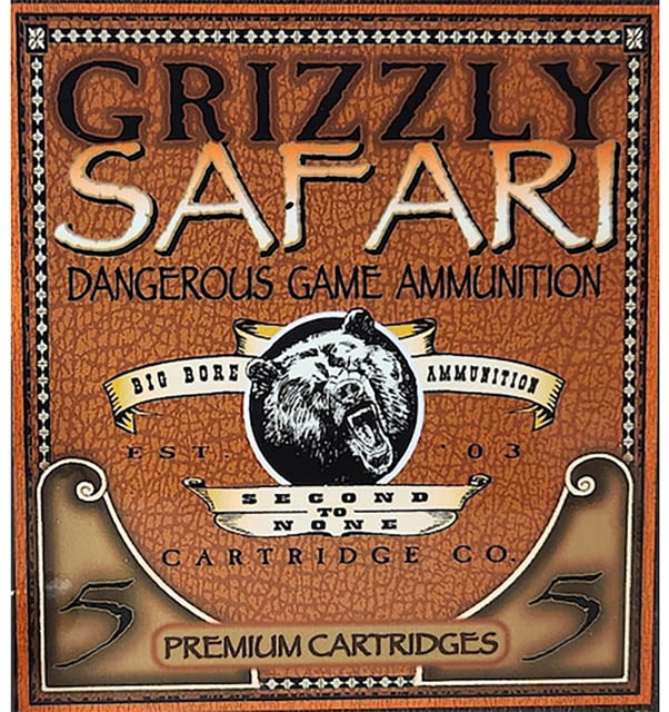 Grizzly Cartridge 470 Nitro Express 500 Grain Triple-Shock X Pistol Ammo 5 Rounds