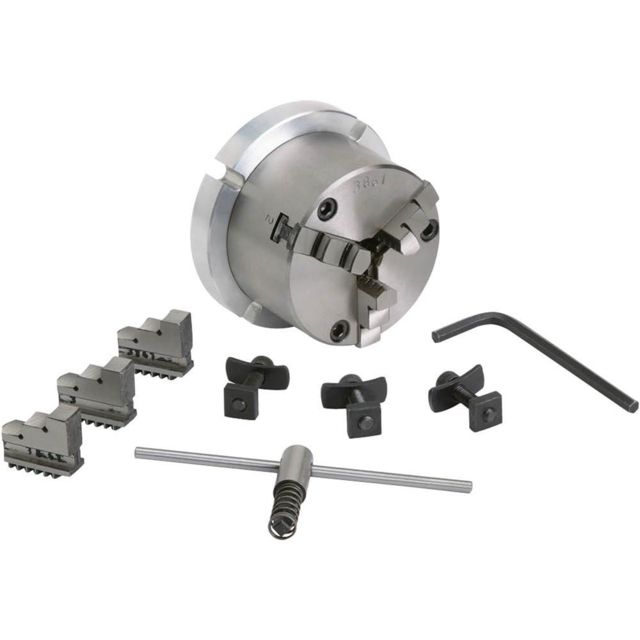 Grizzly Industrial 3-1/4in. 3-Jaw Chuckfor 4in. Rotary Table