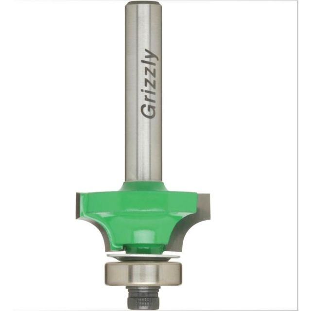 Grizzly Industrial 3/16in.r Anti-Kickback Roundover Bit