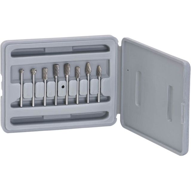 Grizzly Industrial 8 pc. Carbide Rotary Burr Set 1/8in.