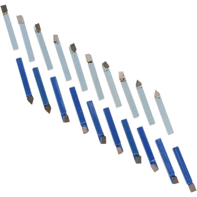 Grizzly Industrial Carbide-Tipped Tool Bit Sets - 1/4in. 20 pc.