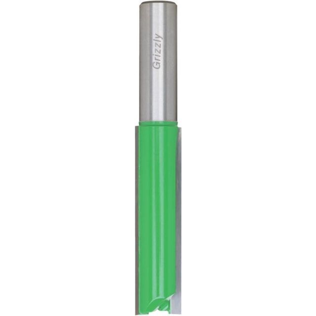 Grizzly Industrial Double Fluted Straight Bit 1/2in. Shank 5/8in. Dia. 2-3/8in.L