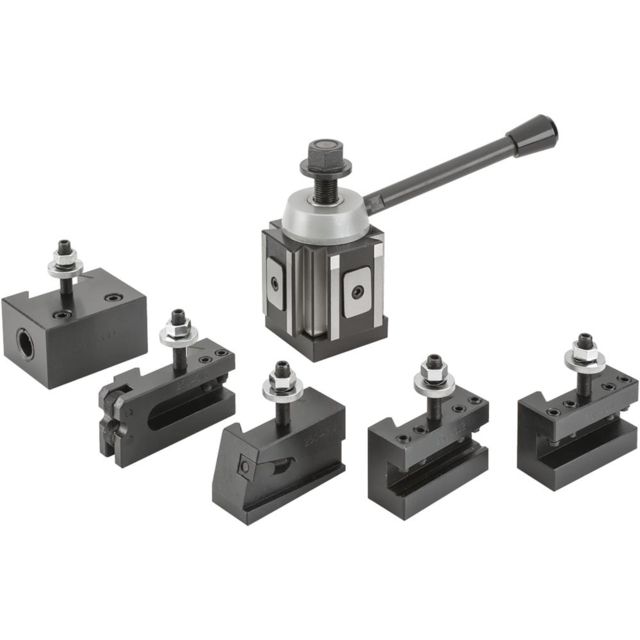 Grizzly Industrial Quick Change Tool Post Set - 13in. to 15in. Swing